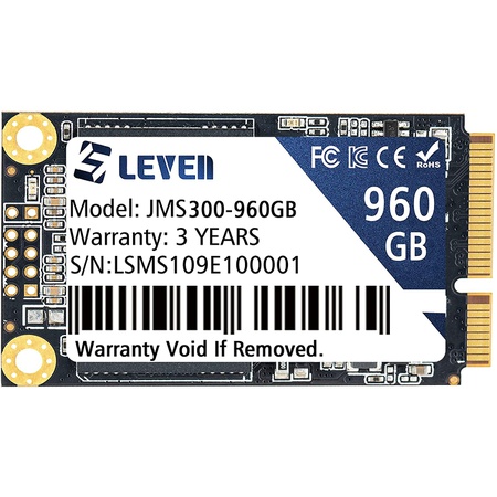 후기가 정말 좋은 미국직배송 LEVEN mSATA SSD 512기가 3D NAND TLC SATA III 6 Gbs mSATA (3050.9mm) 내장 Solid State, JM
