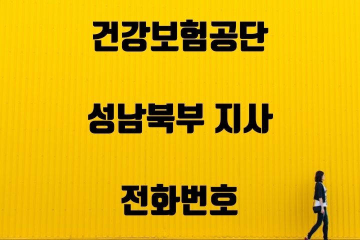  성남북부 건강보험지사 전화번호