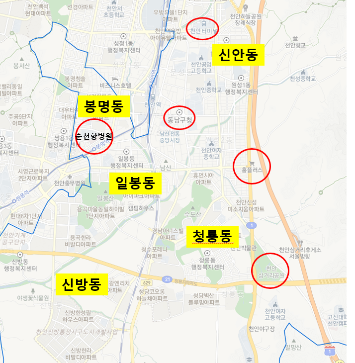 (충청남도) 천안시 동남구 지역분석_202104