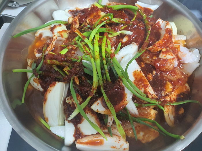 인천 선상낚시로 잡은 대광어로 광어조림 요리