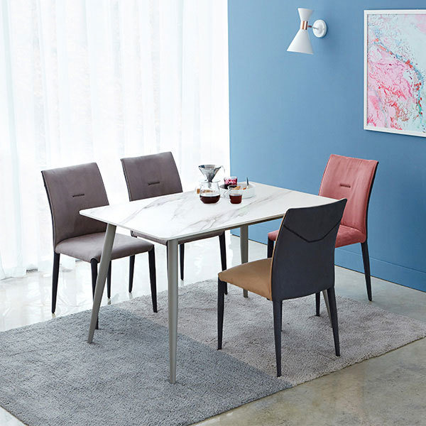 후기가 정말 좋은 [유씨엠] 아이몰단독앙코 세라믹식탁 4인세트 1200 (의자4EA), 의자색상:핑크 좋아요