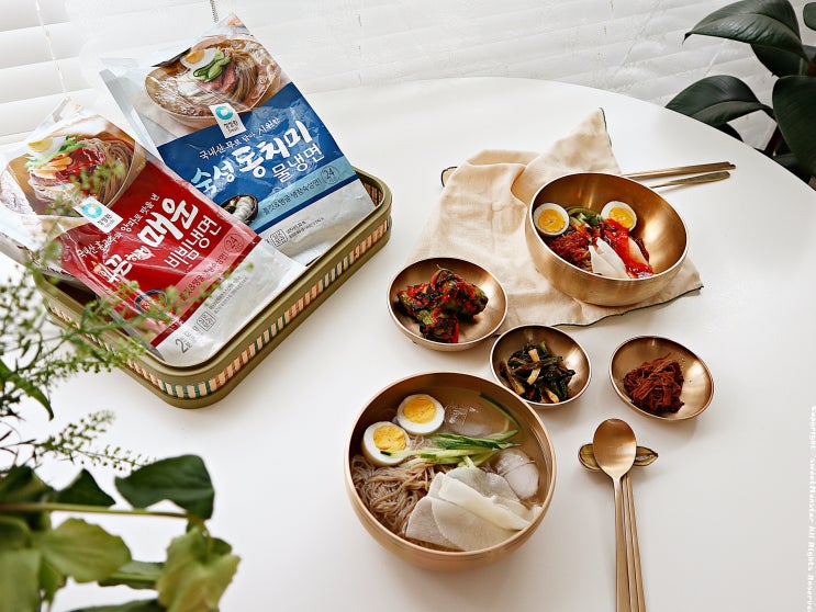  맛있는냉면 추천 청정원 매운비빔냉면, 동치미물냉면 집에서 즐겨요.