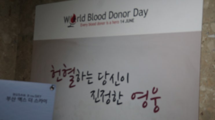 헌혈의 집 남포 센터 / 12번째 헌혈하기