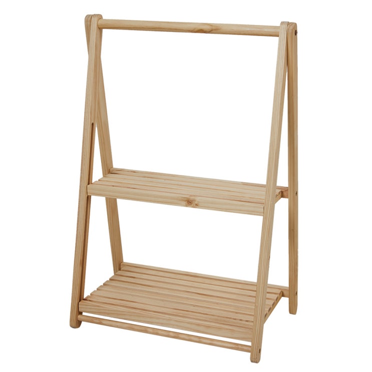 인기있는 에코DIY 원목 폴 2단 선반, 내츄럴 좋아요 인기있는 에코DIY 원목 폴 2단 선반, 내츄럴 좋아요