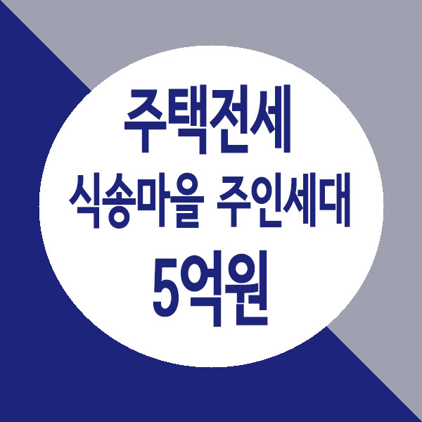  내가 살고 싶어서 그려보는 별내 식송마을 주인세대 전세