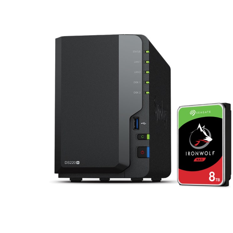 가성비갑 시놀로지 DS220+ 8TB HDD 2Bay NAS 정품 좋아요 가성비갑 시놀로지 DS220+ 8TB HDD 2Bay NAS 정품 좋아요