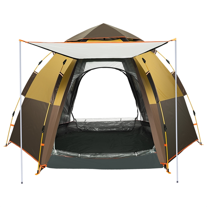 선호도 좋은 텐트 아웃도어 휴대용 캠핑 3-4 명 원터치 두꺼운 비바람차단 방지 장비, [10] 패키지 7 추천해요