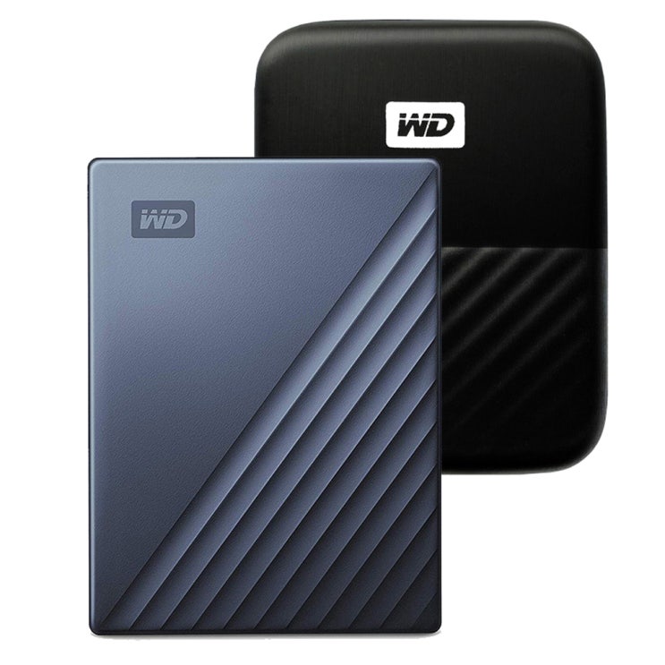 잘나가는 WD My Passport Ultra Type C 휴대용 외장하드 + 파우치, 2TB, 블루 좋아요