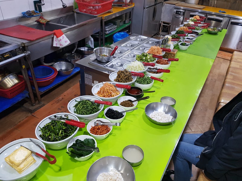 대구 북구 칠성시장 보리밥 비빔밥 시장안 맛집 녹원보리밥