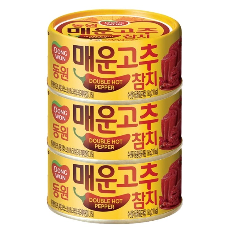 인기있는 동원 매운고추참치 통조림, 150g, 3개 ··· 인기있는 동원 매운고추참치 통조림, 150g, 3개 ···