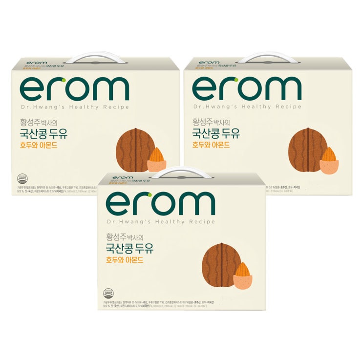 갓성비 좋은 이롬 황성주 박사의 국산콩 두유 호두와 아몬드, 190ml, 72개 좋아요 갓성비 좋은 이롬 황성주 박사의 국산콩 두유 호두와 아몬드, 190ml, 72개 좋아요
