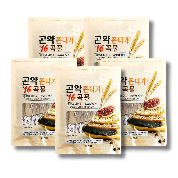 구매평 좋은 곤약 쫀드기 16곡물 다이어트 영양 간식 옛날 과자 추억 쫀디기 건강 스낵, 50개 (5봉 x 10개) 좋아요 구매평 좋은 곤약 쫀드기 16곡물 다이어트 영양 간식 옛날 과자 추억 쫀디기 건강 스낵, 50개 (5봉 x 10개) 좋아요
