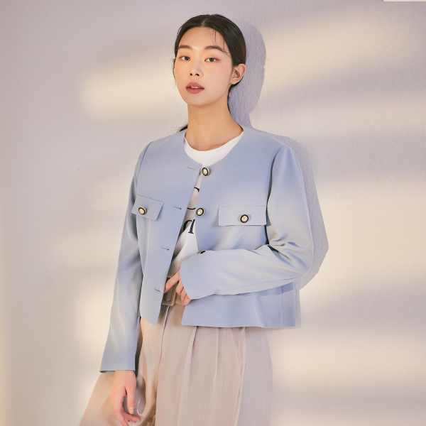 핵가성비 좋은 미쏘 단추디테일 라운드넥 숏 자켓 MIWJKB402G 좋아요 핵가성비 좋은 미쏘 단추디테일 라운드넥 숏 자켓 MIWJKB402G 좋아요
