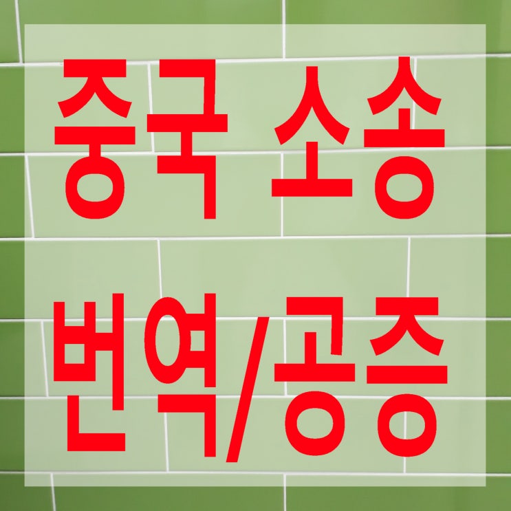  중국에서 기소(소송)할 경우 서류, 증거물의 번역과 공증/인증