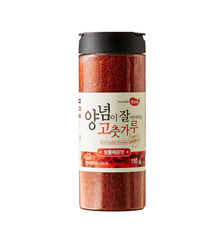 인기있는 햇님마을 양념이 잘 어우러지는 고춧가루 보통매운맛, 110g, 1개 좋아요 인기있는 햇님마을 양념이 잘 어우러지는 고춧가루 보통매운맛, 110g, 1개 좋아요