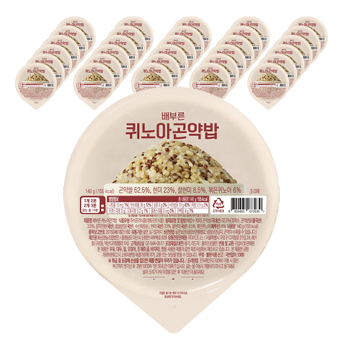 잘나가는 그로서리서울 배부른 퀴노아곤약밥, 140g, 32개 ···