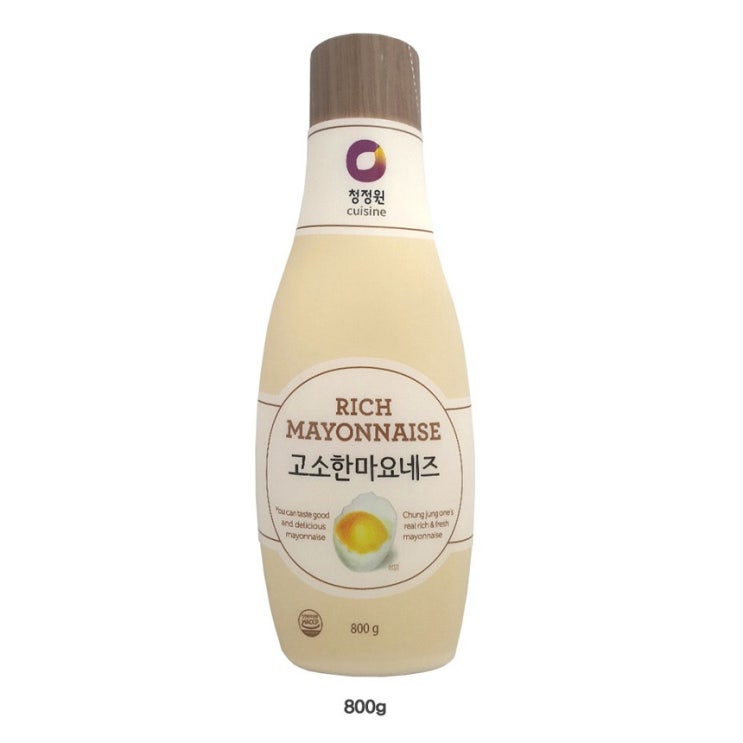 가성비갑 조은마켓 깔끔한 이중캡!! 100% 콩기름!! 청정원 고소한마요네즈, 800g, 10개 ···