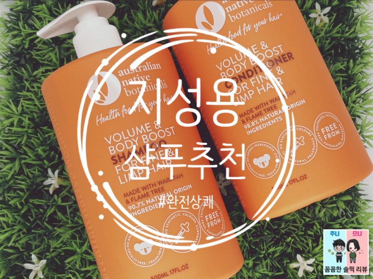  지성샴푸추천! 호주 청정지역의 ANB 천연샴푸&컨디셔너! 정말 순한샴푸^^
