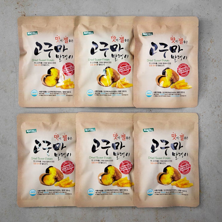 많이 팔린 맛젤 밤고구마 말랭이, 100g, 6개 추천해요