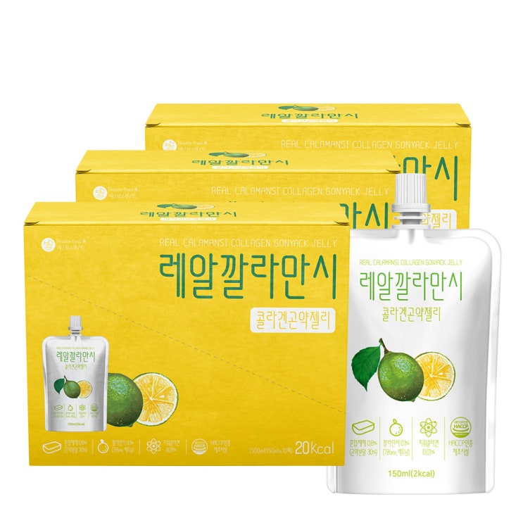 후기가 정말 좋은 바로푸드 레알깔라만시 콜라겐 곤약젤리, 150ml, 30개입 ···