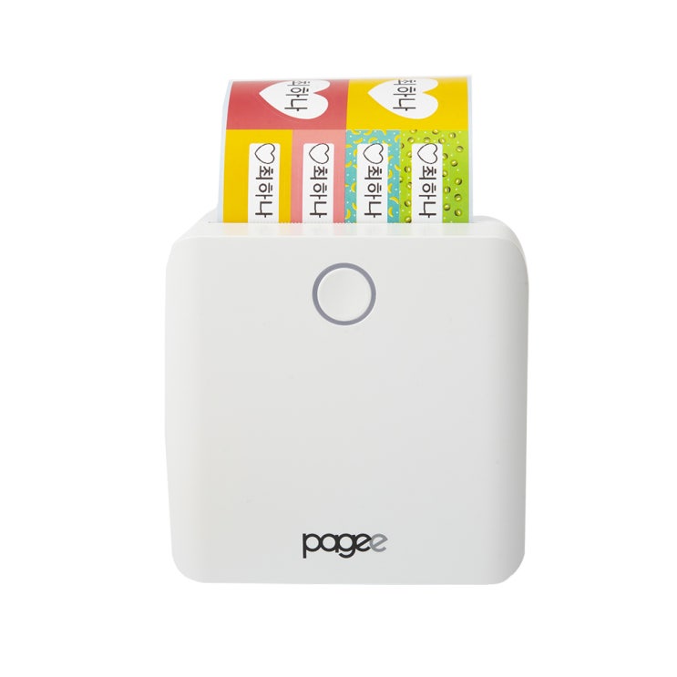 리뷰가 좋은 PAGEE 페이지 바코드 네임 스티커 모바일 가정용 라벨 프린터 휴대용 라벨기 기계 PG1, 화이트 ···