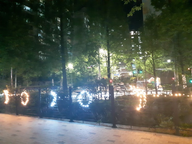  마산  월영달빛공원 월영지 빛거리 조성, 가로수길
