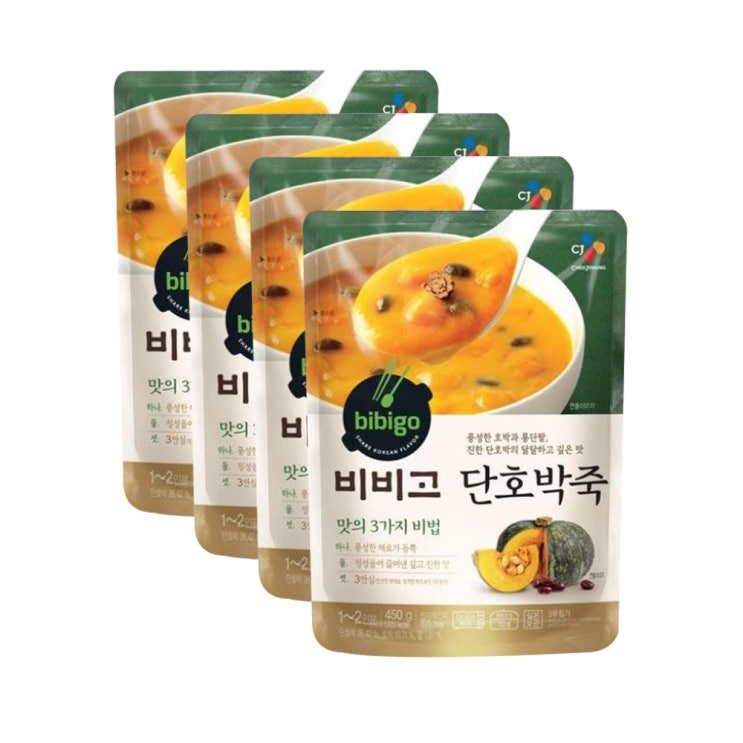 많이 팔린 비비고 단호박죽 450g, 4개 좋아요