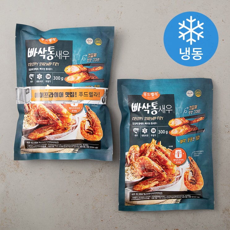 리뷰가 좋은 푸드렐라 빠삭 통새우 (냉동), 300g, 2개 ···