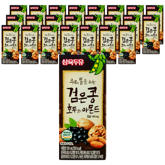 인기있는 삼육두유 검은콩 호두와아몬드 두유, 190ml, 24개 추천해요 인기있는 삼육두유 검은콩 호두와아몬드 두유, 190ml, 24개 추천해요