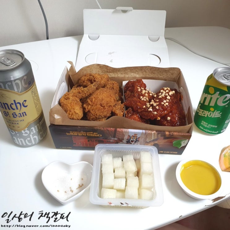  운동 후 길티 플레져, <자담치킨 기본반반치킨> 내돈내산 후기