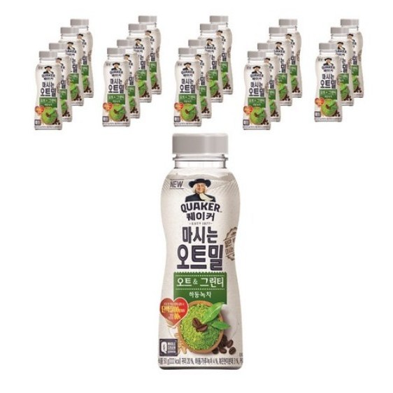 인기있는 퀘이커 마시는 오트밀 오트 & 그린티, 50g, 50개 ···