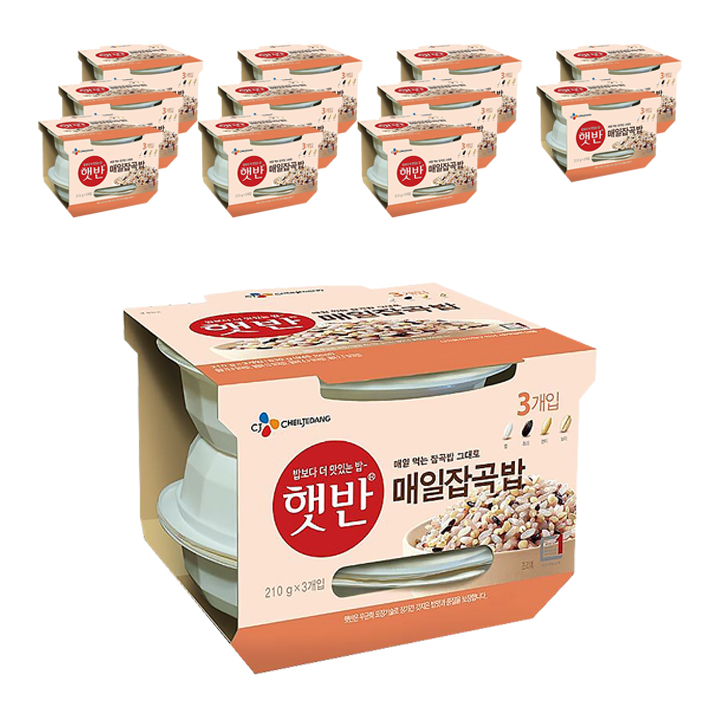 잘팔리는 햇반 매일 잡곡밥, 210g, 36개 추천해요 잘팔리는 햇반 매일 잡곡밥, 210g, 36개 추천해요