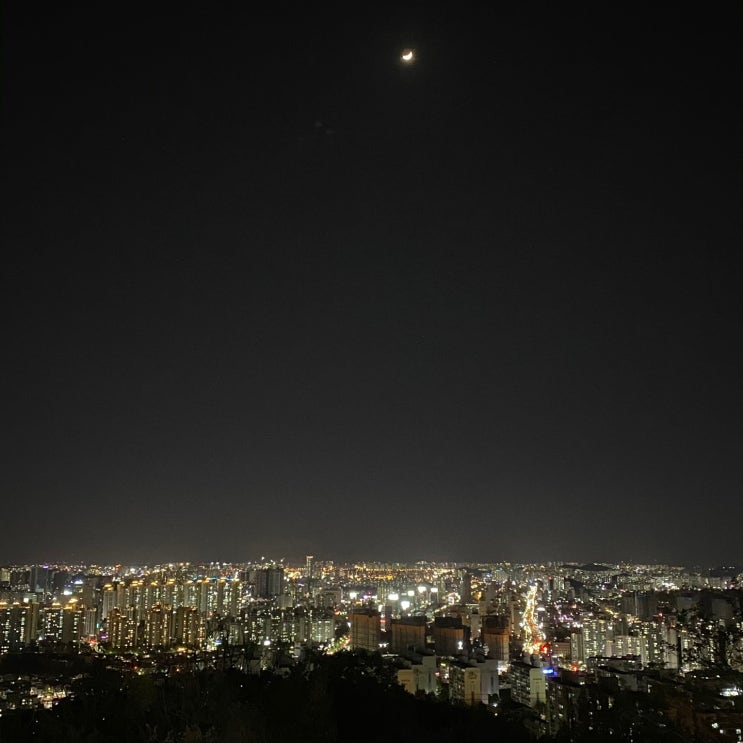  너무 예쁜 광주 야경을 한눈에 볼 수 있는 무등산 전망대