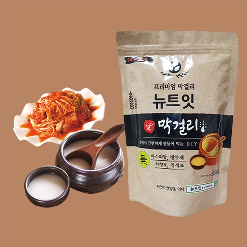 인지도 있는 (초간편)뉴트잇 막걸리 만들기 키트 세트 수제 누룩 생, 1개, 550g ···