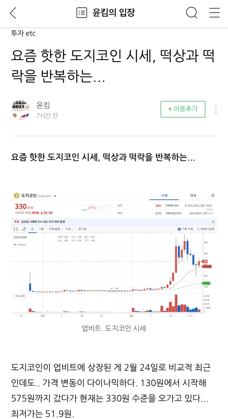 비트코인? 도지코인 ? 떡상 ? 떡락? 영어로 머라고 해야 되나!! : 네이버 블로그