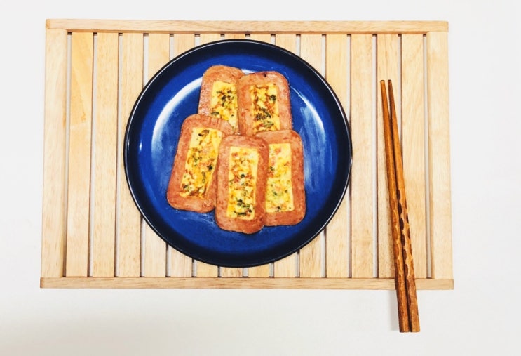  스팸 계란 부침
