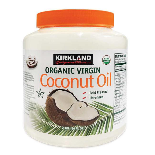 가성비 뛰어난 Kirkland 미국코스트코 커클랜드 유기농 코코넛 오일 84oz(2.38kg), 1병, 2.38L 추천해요 가성비 뛰어난 Kirkland 미국코스트코 커클랜드 유기농 코코넛 오일 84oz(2.38kg), 1병, 2.38L 추천해요
