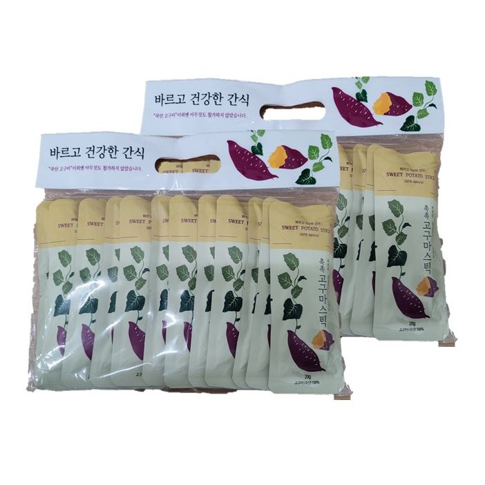 인기 많은 촉촉 고구마 스틱 (20g x 12입), 20g, 2봉 추천합니다