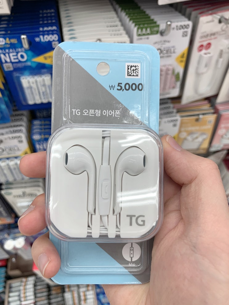  다이소 TG 오픈형 이어폰