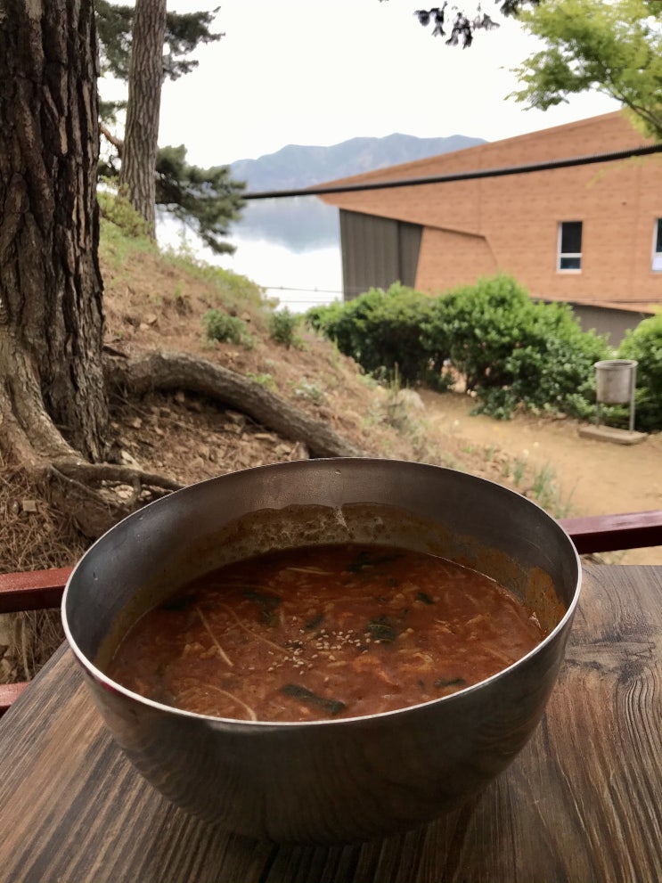 예당저수지와 함께 한 최고의 맛 최애 어죽맛집 예산 산마루가든