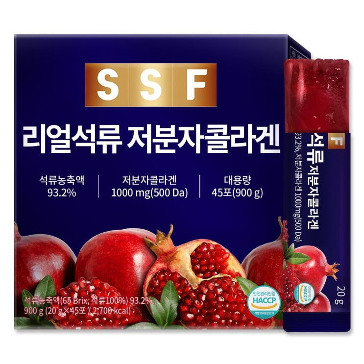 최근 인기있는 순수식품 리얼석류 저분자 콜라겐 젤리 스틱 1박스 45포*20g(900g) 대용량, 20g, 45개 추천해요