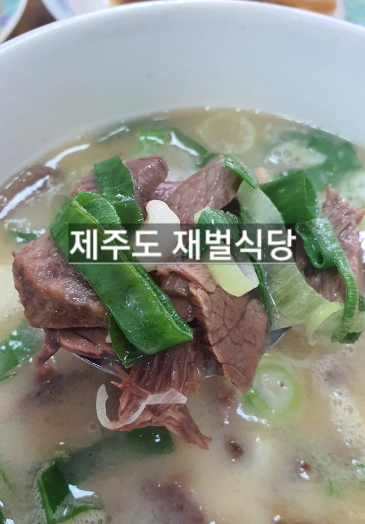  곰탕을 재발견하였습니다!제주도 곰탕맛집 재벌식당 솔직담백후기!