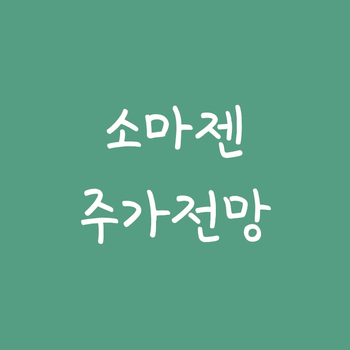 진단키트 관련주 소마젠 주가 전망 진단키트 관련주 소마젠 주가 전망