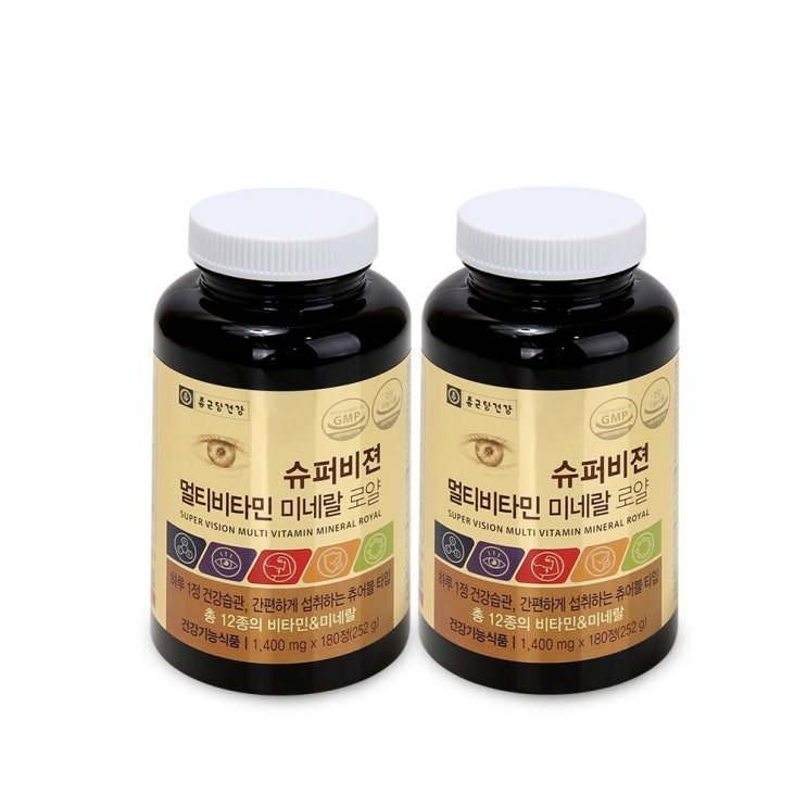 리뷰가 좋은 종근당건강 슈퍼비젼 멀티비타민 미네랄 로얄 영양제, 252g, 2개 추천합니다 리뷰가 좋은 종근당건강 슈퍼비젼 멀티비타민 미네랄 로얄 영양제, 252g, 2개 추천합니다