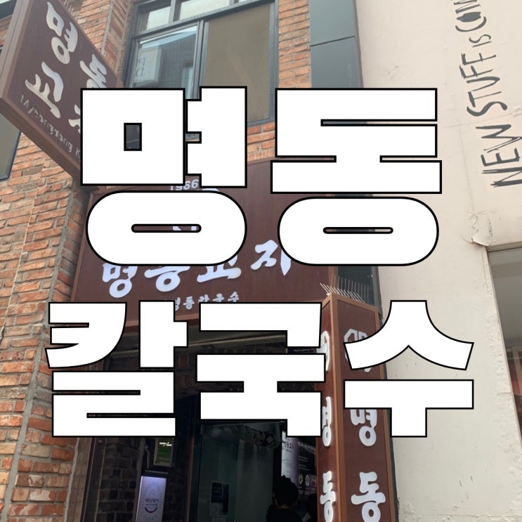  [명동]명동교자 분점 칼국수 맛집 닭국수 느낌 마늘김치 내돈내산