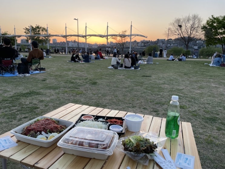  [신세계 강남점 맛집] 오목집 - 한강가서 먹을 수 있는 족발 쟁반막국수 포장 추천 맛집 (고속터미널역 지하1층)