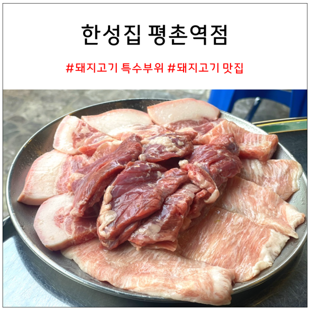 한성집 평촌역점 : 돼지고기 특수부위 맛집 내돈내산 솔직리뷰
