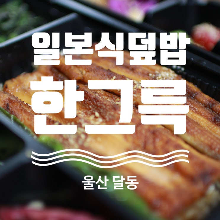  울산 일본식덮밥 추천 한그륵 포장 장어덮밥 도시락 맛집