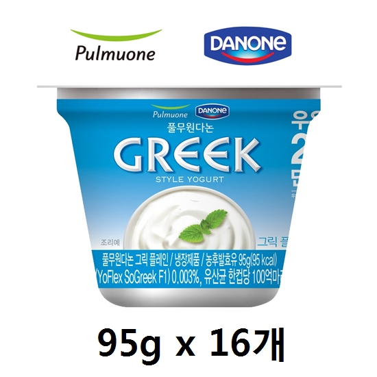 구매평 좋은 풀무원 다논 그릭요거트 플레인 95g x 16개 좋아요 구매평 좋은 풀무원 다논 그릭요거트 플레인 95g x 16개 좋아요