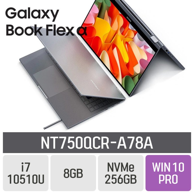 구매평 좋은 삼성 갤럭시북 플렉스 알파 NT750QCR-A78A, 8GB, SSD 256GB, 포함 좋아요